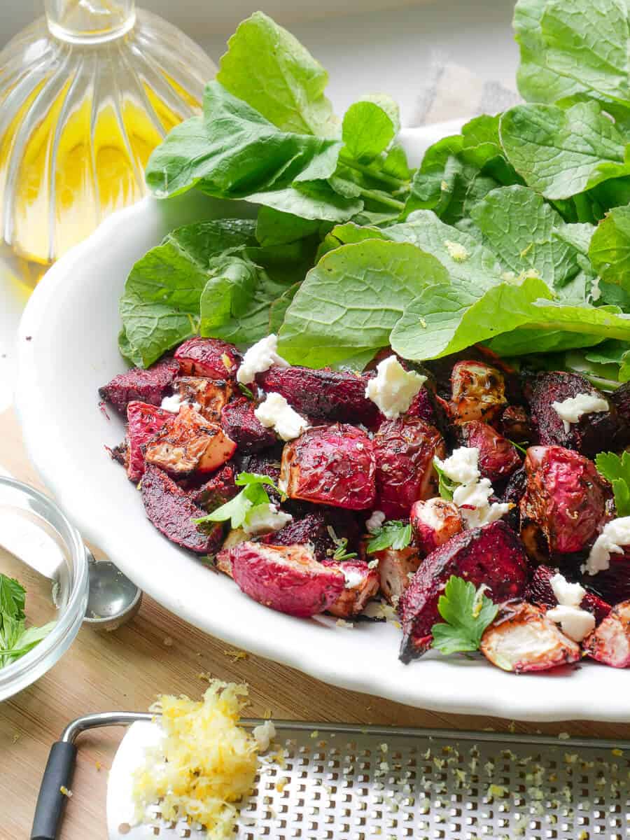 Air fryer beets and radishes.