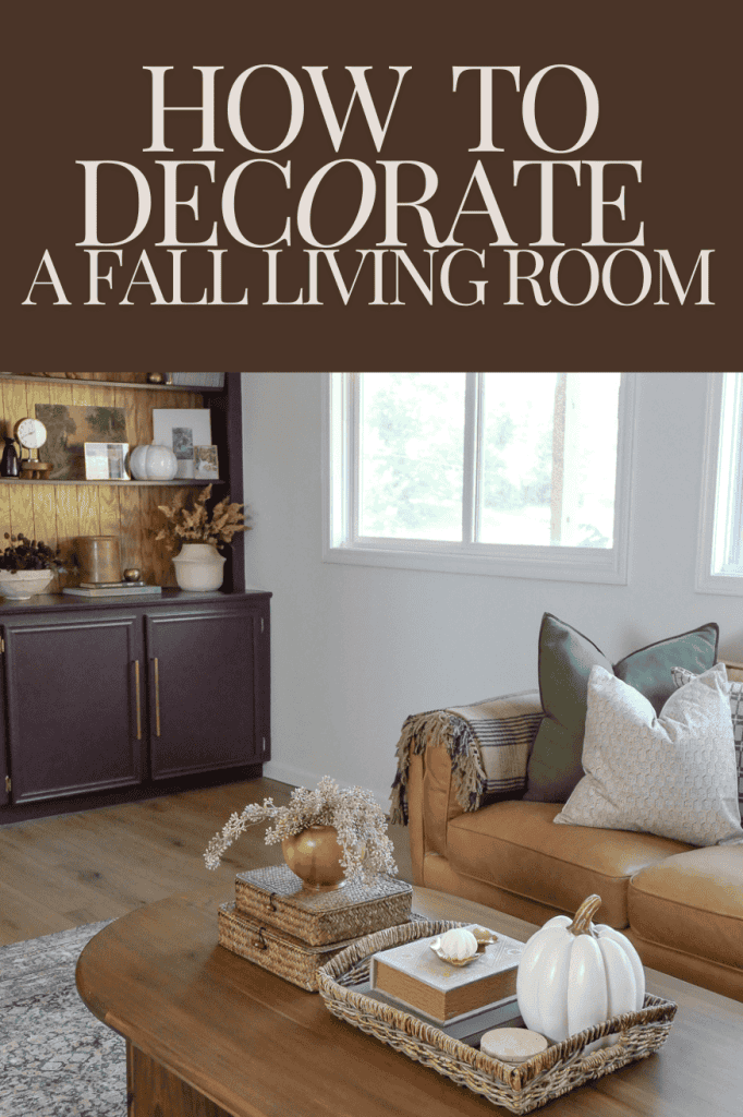 Foolproof Fall Decorating Ideas for the Living Room Pinterest Image