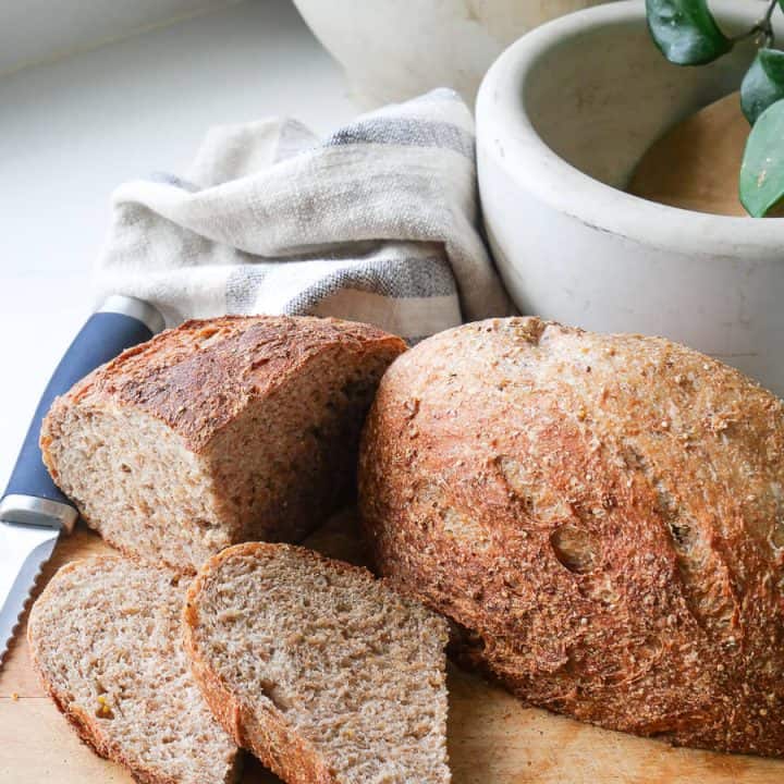 Artisan Multigrain Sourdough Bread