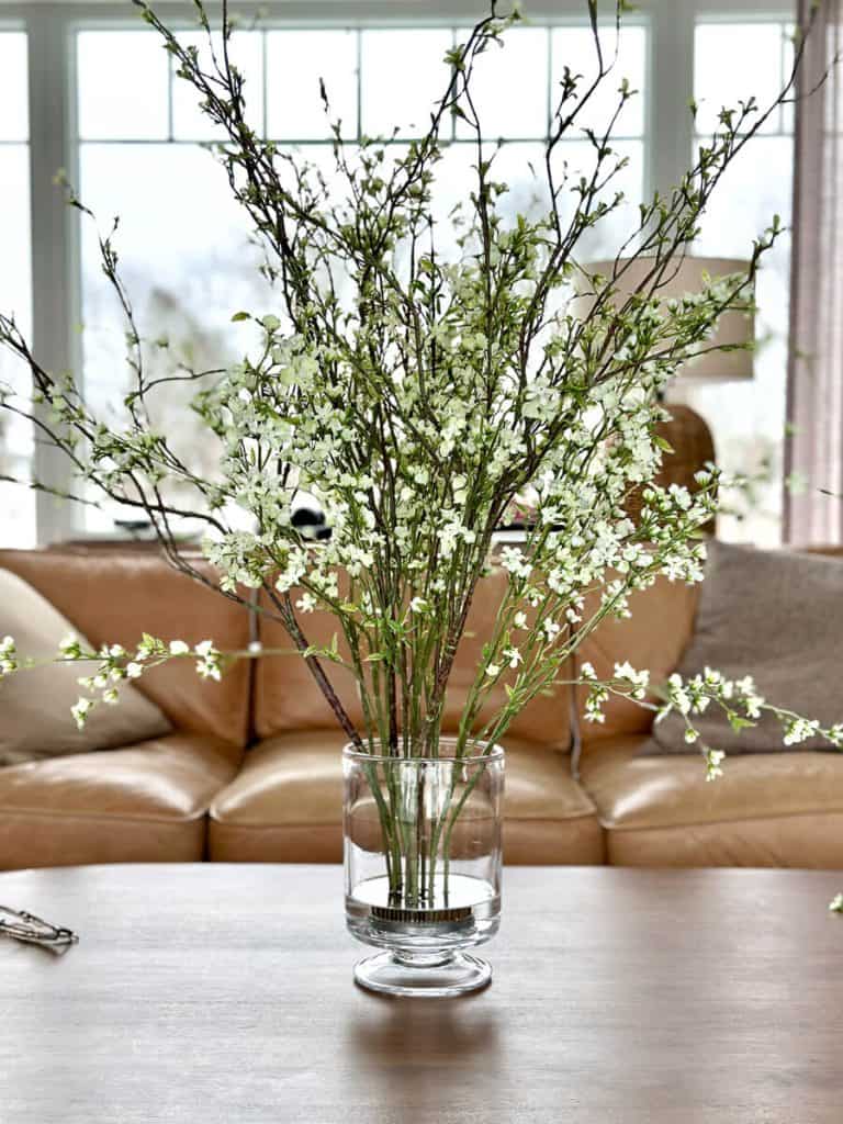 Large bouquet of blossoms.