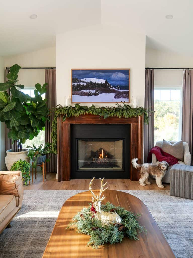 Wreath as a centerpiece.